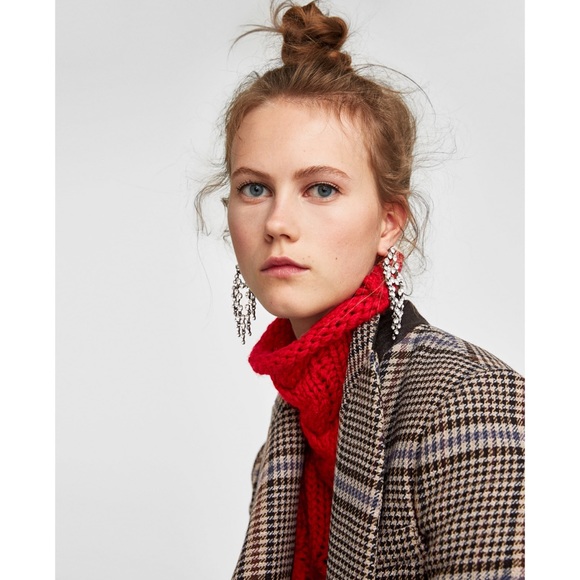 NWT ZARA Oversized Check Coat 8284/749 Size XS - Picture 6 of 8